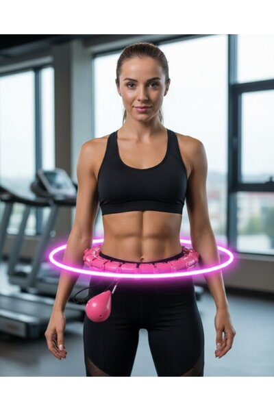 Evde Spor İçin Akıllı Hula Hoop Çemberi Bel Mor - 806743658900431585-6631