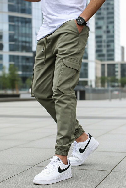 Oxmen Avant Garde Ανδρικό παντελόνι Green Jogger από ποιοτικό βαμβάκι Lycra C...