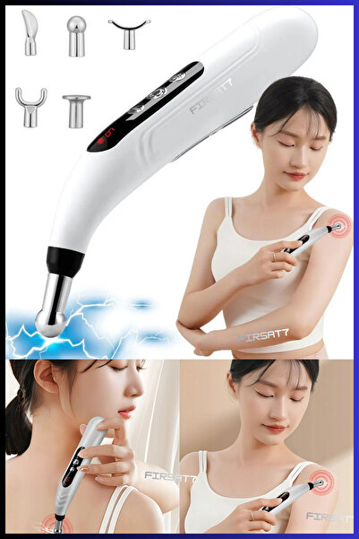 5in1 Akupuntur Kalemi 9 Kademeli Şarjlı Elektronik Noktası Arama ve Tendon Çekme Fizyoterapi Cihazı