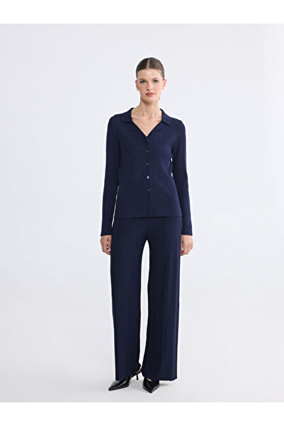 LC Waikiki Rmz Gi̇yi̇m Farkiyla Women's Knitwear Pants with Waist Cord