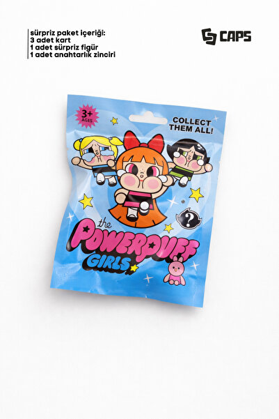 caps Powerpuff Girls Sürpriz Blind Box Anahtarlık Seti 11x14 cm | Figür + Ana...