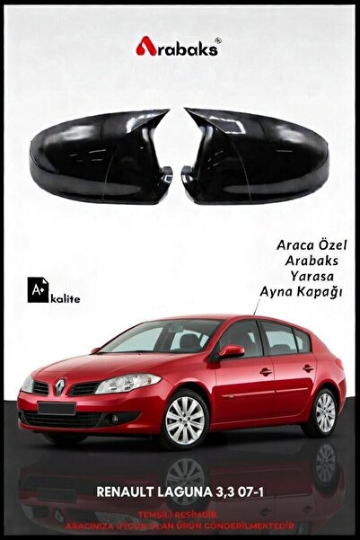 Arabaks RENAULT LAGUNA 3,3 07-1 Yarasa Ayna Kapağı 2'li Takım (BATMAN TİP, DA...