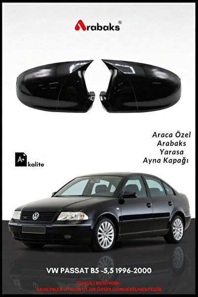 Arabaks VW PASSAT B5 -5,5 1996-2000 Yarasa Ayna Kapağı 2'li Takım (BATMAN TİP...