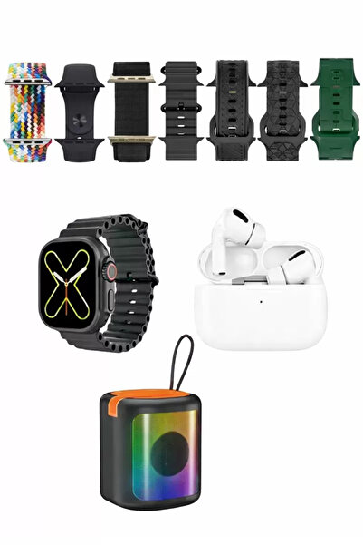 LTG Nova Karler Bass K28 Kombo 7 Adet Kordon Akıllı Saat Airpods Kulaklık Kab...
