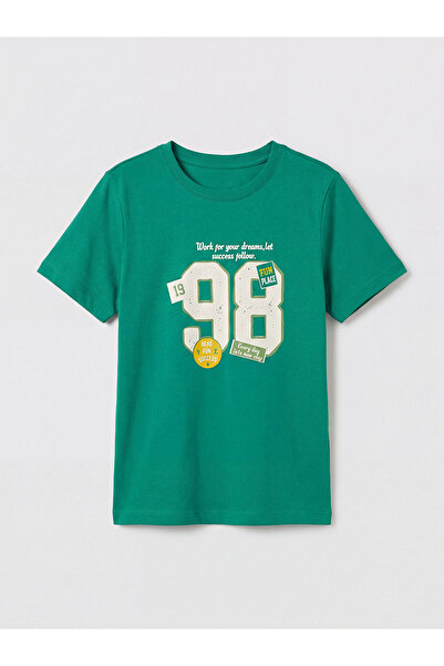 LC Waikiki تي شيرت Seray New Season Crew Neck مطبوع للأولاد