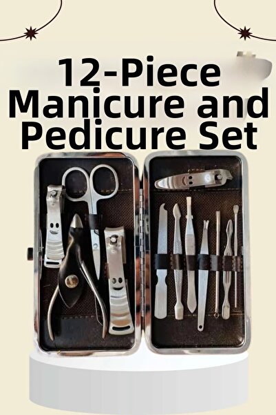 Generic Brand Nail Care Nail Clippers Professional 12 Piece Hand Foot Manicur...