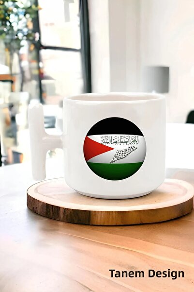 Tanem Tasarım كوب تي شيرت مطبوع بتصميم فلسطيني، كوب تي شيرت غزة، كوب تي شيرت ...