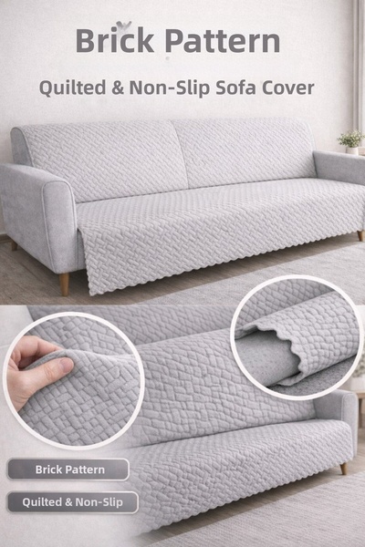 bibaha Αντιολισθητικό κάλυμμα καναπέ από σφουγγάρι - ριχτάρι 160x205 με σχέδι...