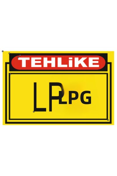 HiperAD Reklam علامة تحذيرية من مادة LPG المركبة المعدنية للمداخل الداخلية وا...