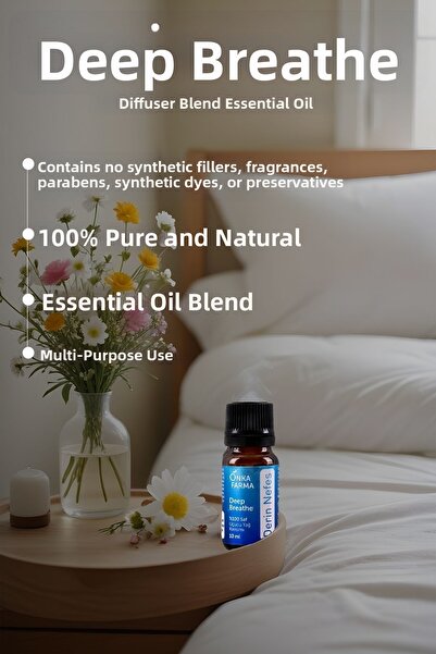 OnkaFarma Onka Farma Deep Breath Essential Oil Blend - 100% Pure & Natural Essential Oil - 10 ml