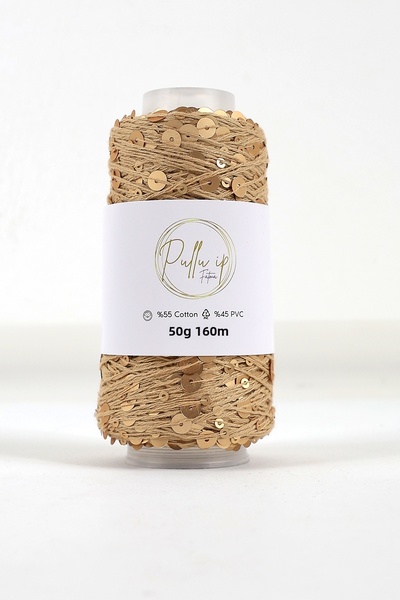 FATMA PULLU İP Νήμα με πούλιες σε κουλούρες 50 γραμμαρίων, μήκους 160 μέτρων....