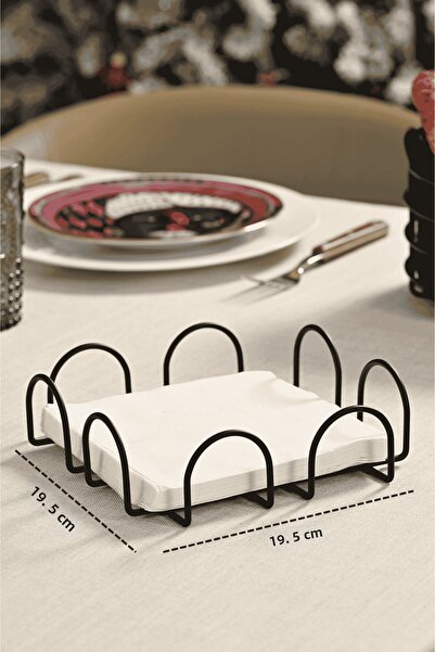 Edora Home Μαύρη θήκη χαρτοπετσέτας 18 εκ. Μεγάλου μεγέθους Βάση χαρτοπετσέτα...