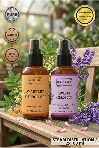 Antik Şifa Frankincense Water and Lavender Water (100Ml+100Ml) - Natural Fran...