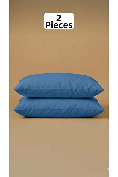 CARYUM Μαξιλαροθήκη με φερμουάρ Μπλε 2 τεμάχια Βαμβακερή επένδυση 50x70 εκ. Α...