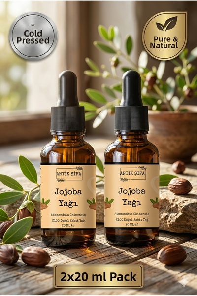 Antik Şifa 100% Pure Jojoba Oil - Undiluted (2 x 20ml)