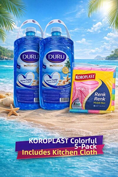 Duru Happiness Series Ocean Liquid Soap 3 Liters X 2 Pieces (Koroplast Color ...
