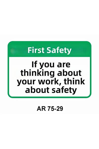 Outdoor One Work Safety Warning Sign 1 Piece Pvc 21 X 29cm