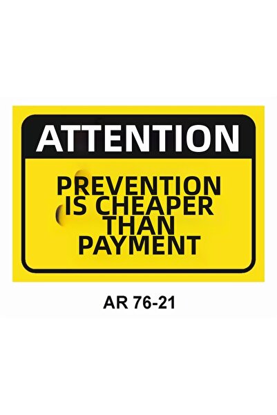 Outdoor One Work Safety Warning Sign 1 Piece Pvc 21 X 29cm