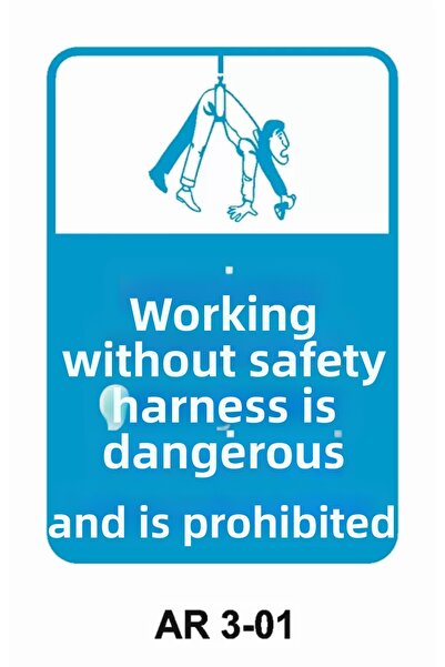 Outdoor One Work Safety Warning Sign 1 Piece Pvc 21 X 29cm