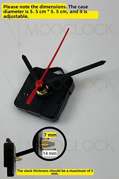 MOOCLOCK Mecanism de ceas, Mecanism de ceas de perete silențios Acar, arbore ...