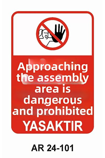 Outdoor One It Is Dangerous and Prohibited to Approach the Mountain Area. War...