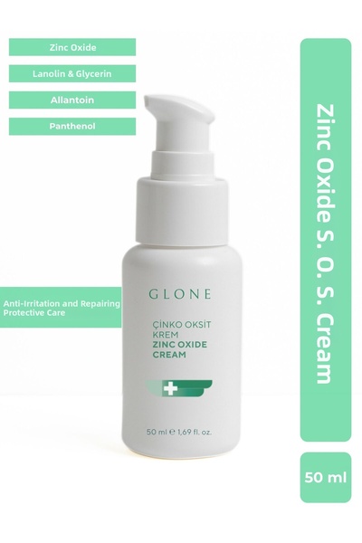 GLONE - Zinc Oxide S.O.S Cream: Sensitive Skin & Anti-Rash Panthenol, Lanolin...