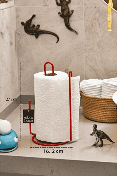 Edora Home Red Bookmark Paper Towel Holder Roll Towel Holder Napkin Holder 25...