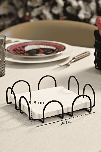 Edora Home Suport pentru șervețele negru mat, 18 cm, suport pentru șervețele ...