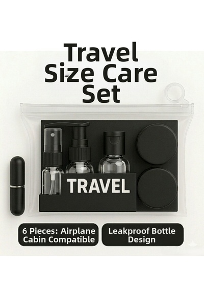 TARIK HOME Σετ 6 τεμαχίων πολύχρωμο σετ περιποίησης και καλλυντικών ταξιδιού,...