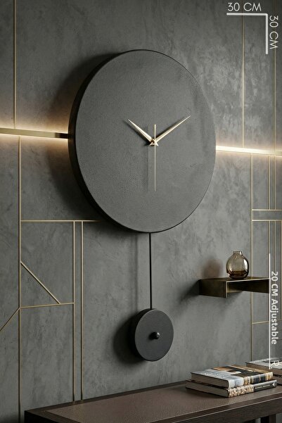 MOOCLOCK Elis Model Modern Metal Plastered Clock Αθόρυβος Μηχανισμός Ρολόι το...