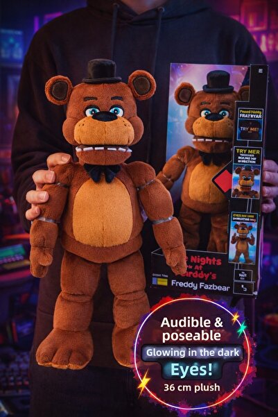 TOYFEST دمية فريدي فازبير القابلة للحركة من Five Nights at Freddy's مع صوت، د...