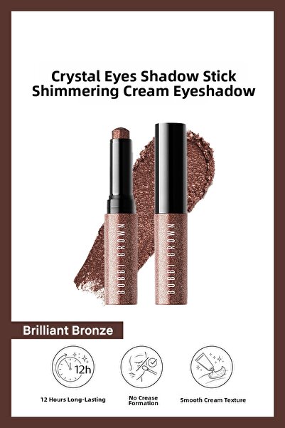 BOBBI BROWN ظلال عيون كريستالية على شكل قلم - ظلال عيون كريمية لامعة - لون بر...