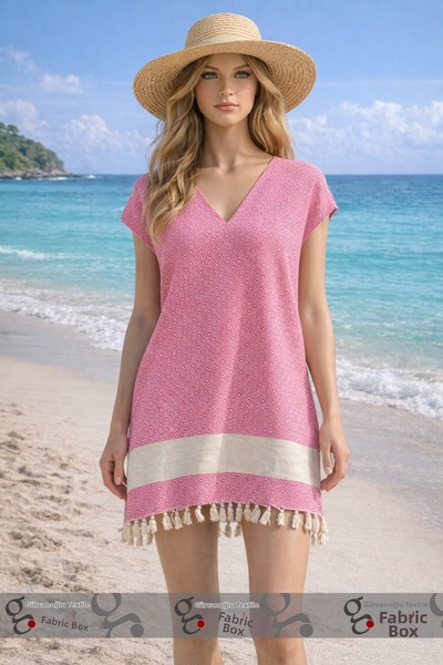 Fabric Box Φόρεμα παραλίας από 100% φυσικό βαμβάκι Peshtemal