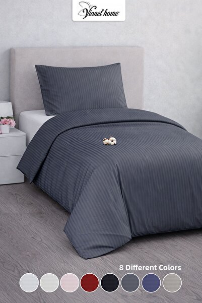 Vionel Home Μονό σετ παπλωματοθήκης από 100% βαμβακερό σατέν |   Σειρά Premiu...