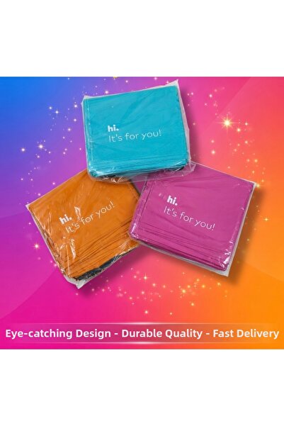 House 3 Colors, Pack of 30 Colorful Small (18X25Cm) Shipping Bags - Goodpack