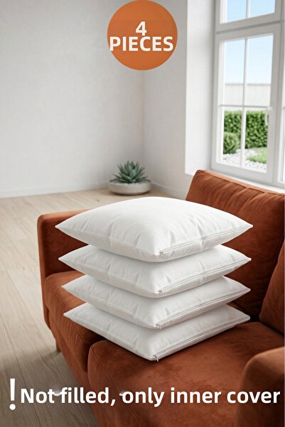 Ladylina Home 4-Piece Economical Throw Pillow Inner Liner |   Kırlent Mitil, ...