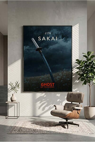 postercraft Jin Sakai Ghost of Tsushima Poster modern tip panou