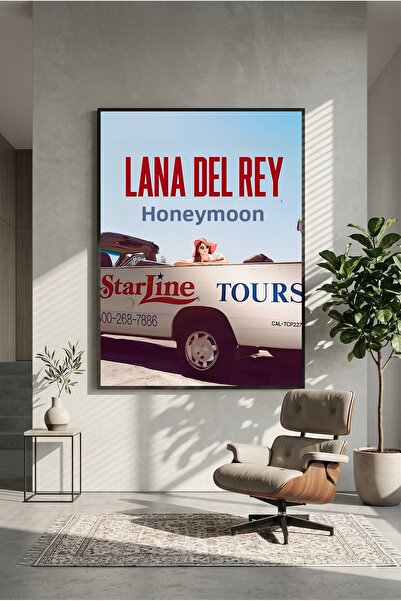 postercraft Poster din lemn pentru albumul Honeymoon al Lenei Del Rey (fără r...