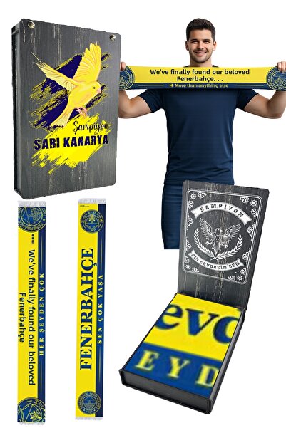 Fenerbahçe UNISEX VELHASIL SEVDİK ΦΑΝΑΡΙ ΣΑΛΙΟ ΜΕ ΠΡΟΣΤΑΣΙΑ UV ΚΟΥΤΙ ΔΩΡΟ