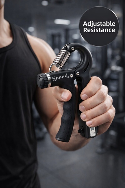 MEDUSHOP Ρυθμιζόμενο ελατήριο χειρός 5-60 κιλών με μετρητή ενδυνάμωσης μυών γ...