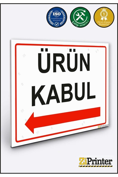 ZiPrinter Product Acceptance Isg Warning Sign Dekota 35X50 cm
