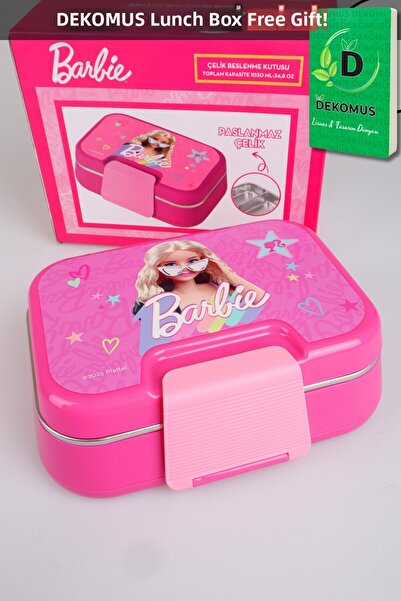 Barbie x Dekomus Licensed Extra Glam Collection Διώροφο δοχείο φαγητού από αν...