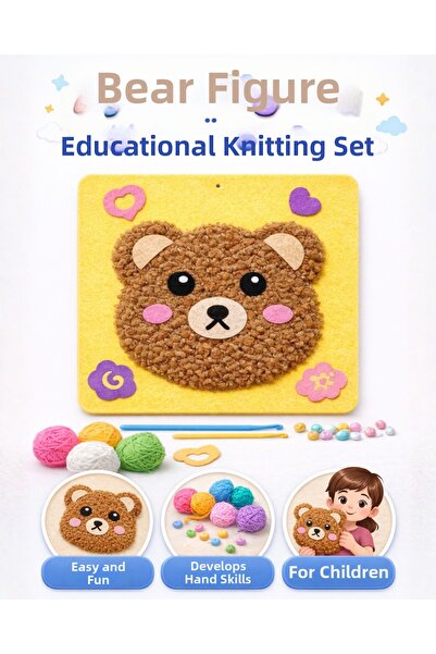 Luniya Teddy Bear Figure DIY Felt Sewing Craft Set for Kids