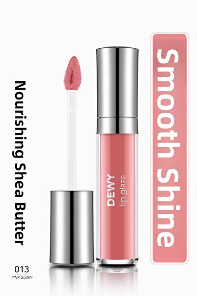 Flormar Dewy Lip Glaze Semi-Transparent Lip Gloss with Moisturizing Effect - 013 Pink Glory