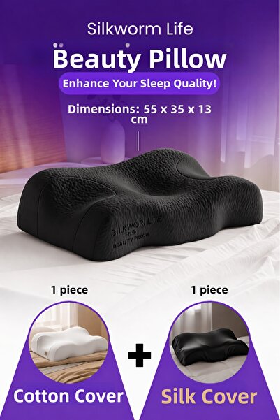 silkwormlife Silkworm Life Visco Beauty Pillow – Αντιρυτιδικό προσώπου, στήρι...