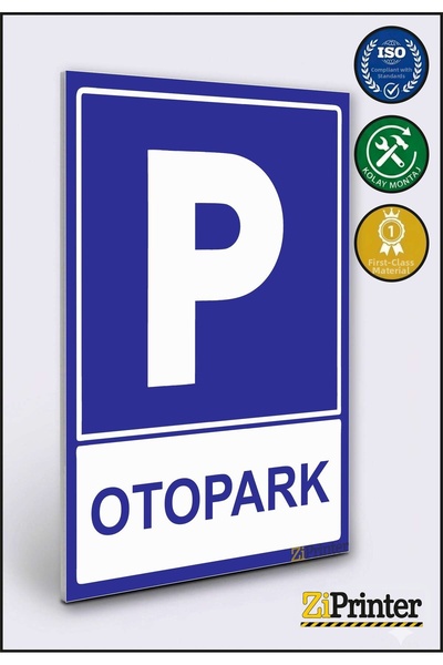 ZiPrinter Parking Isg Warning Sign Dekota 50X70 cm