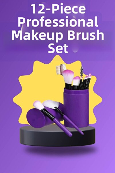 northcity n 12-Piece Professional Makeup Brush Set – Foundation, Blush, Eyesh...