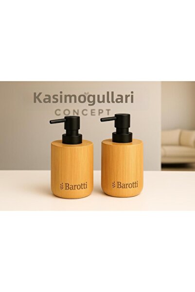 AAA Bamboo Liquid Soap Dispenser Set of 2 – Matte Black Natural Wood Soap Dis...