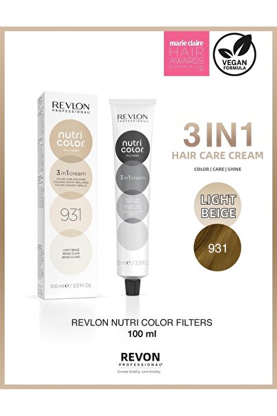 Revlon Professional Nutri Color Filters 931 Light Beige Blonde – قناع الشعر ل...