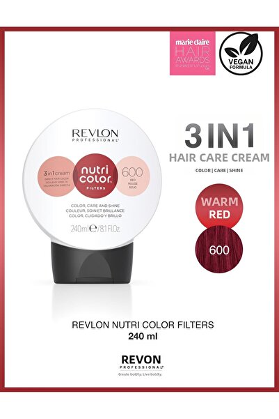 Revlon Professional نيوتري كولور فلترز 600 فاير ريد – قناع للشعر للحصول على د...